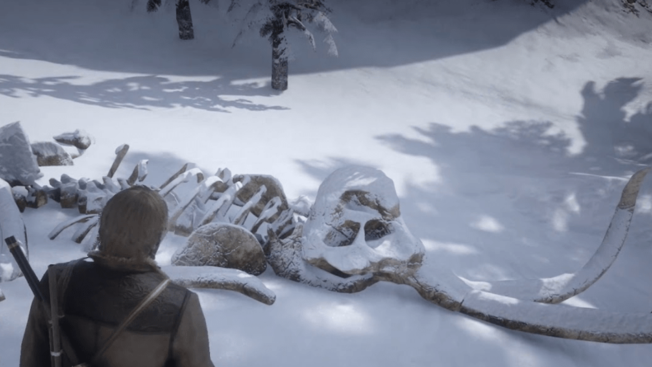 Mammoth Bones Easter Egg in Red Dead Redemption 2