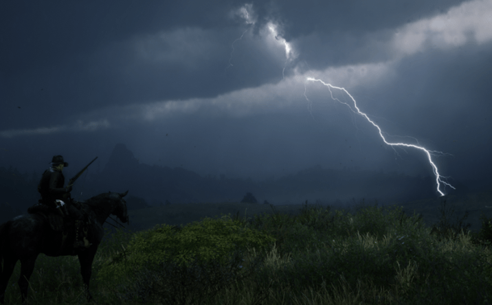 Lightning Scene in Red Dead Redemption 2