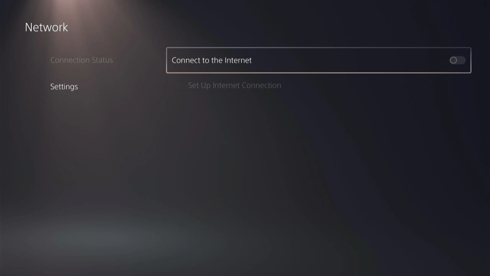Cut off the internet connection on PS5 by going to Settings srcset=