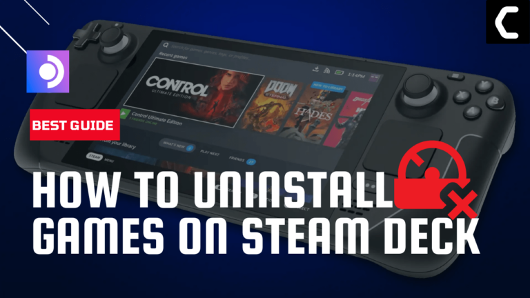 uninstaall games on steam deck