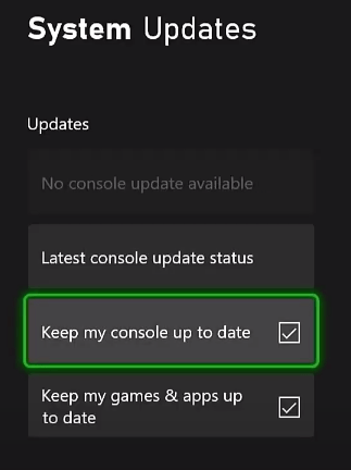 console update