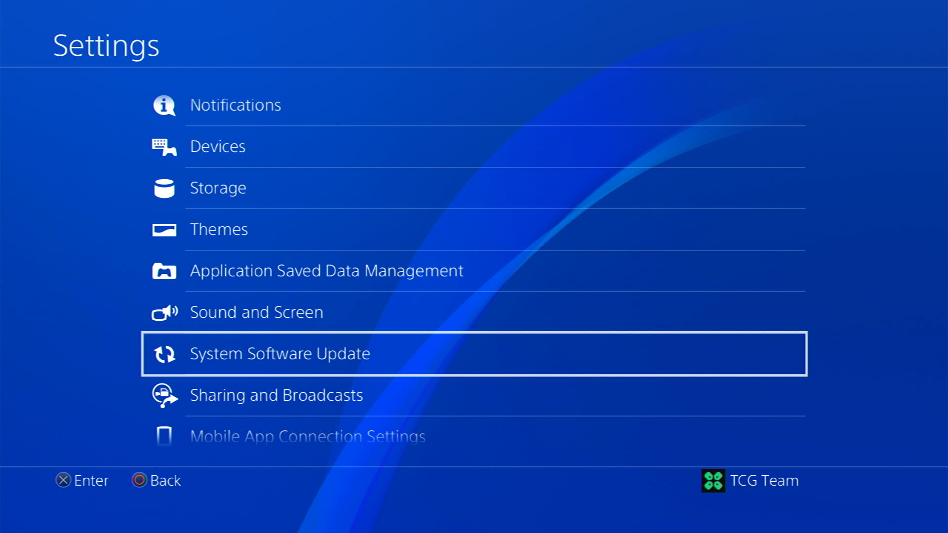 system software update ps4