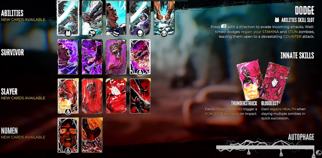 Skill Cards in The Dead Island 2