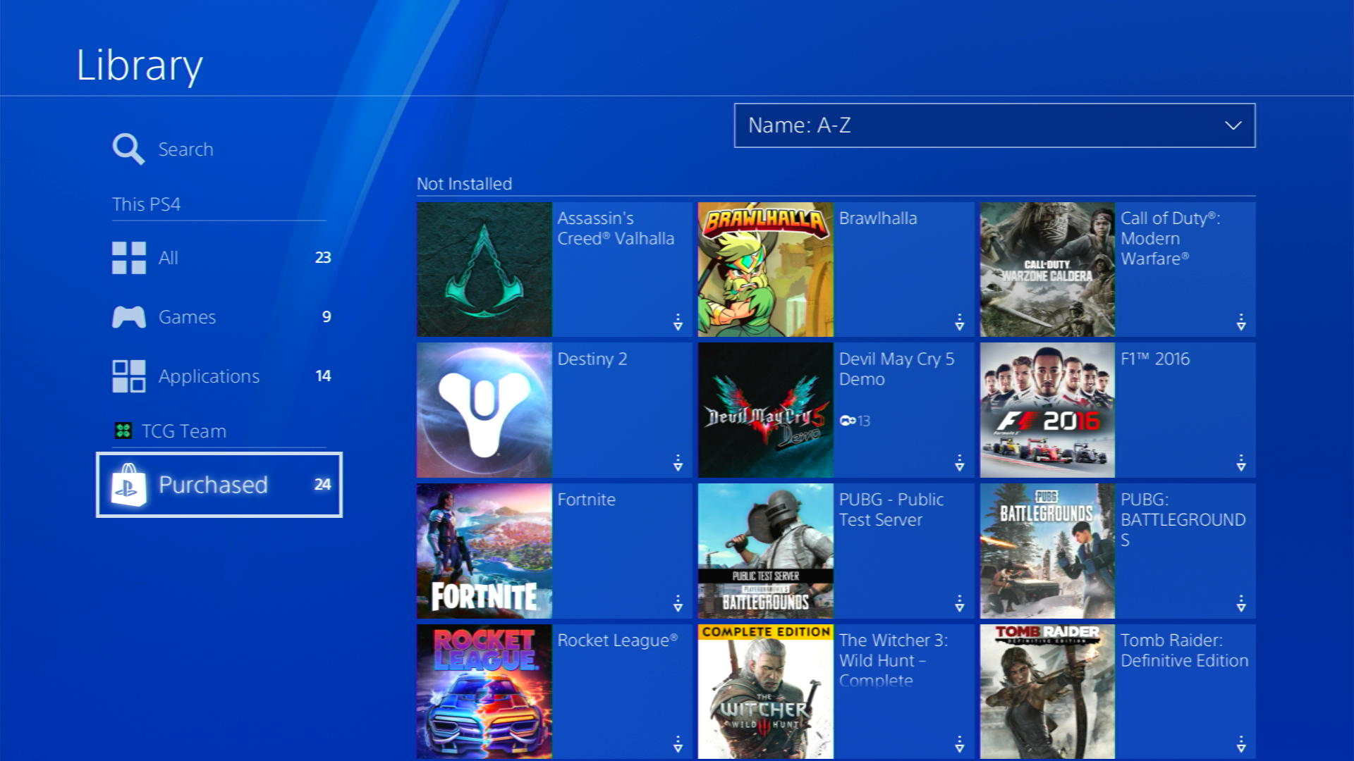download games on ps4