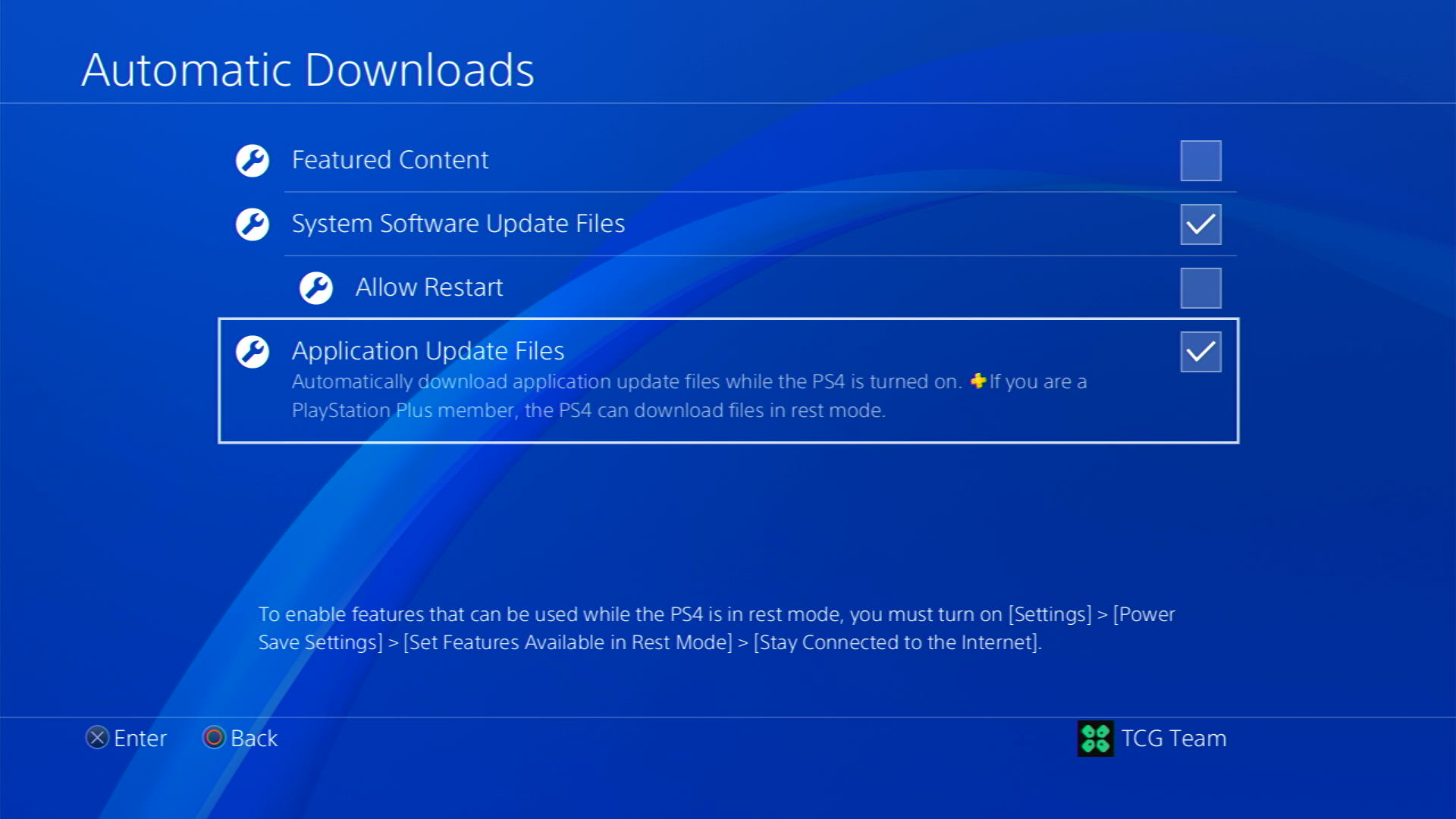 application update files ps4