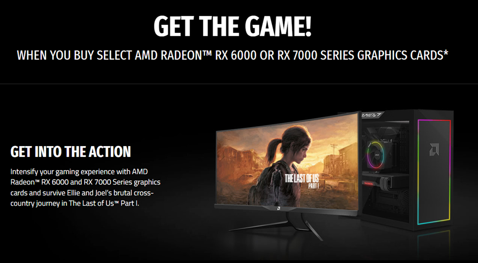 The Last of Us Part 1 AMD Bundle Offer