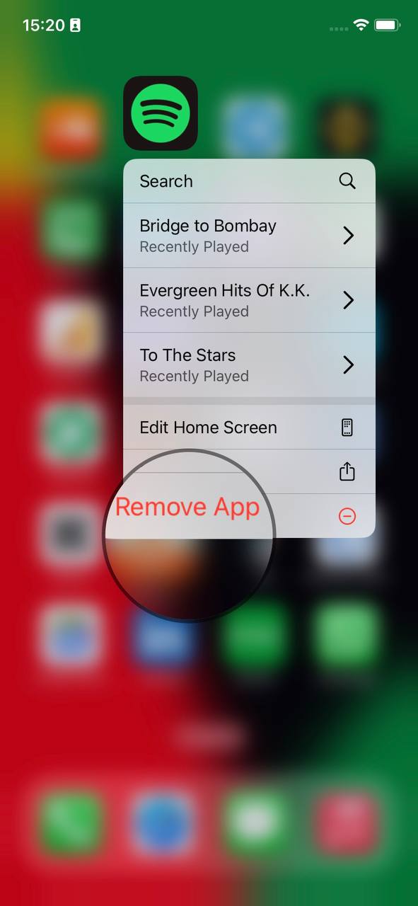 remove app spotify