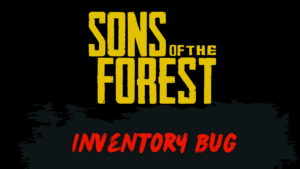 Sons of Forest Inventory bug