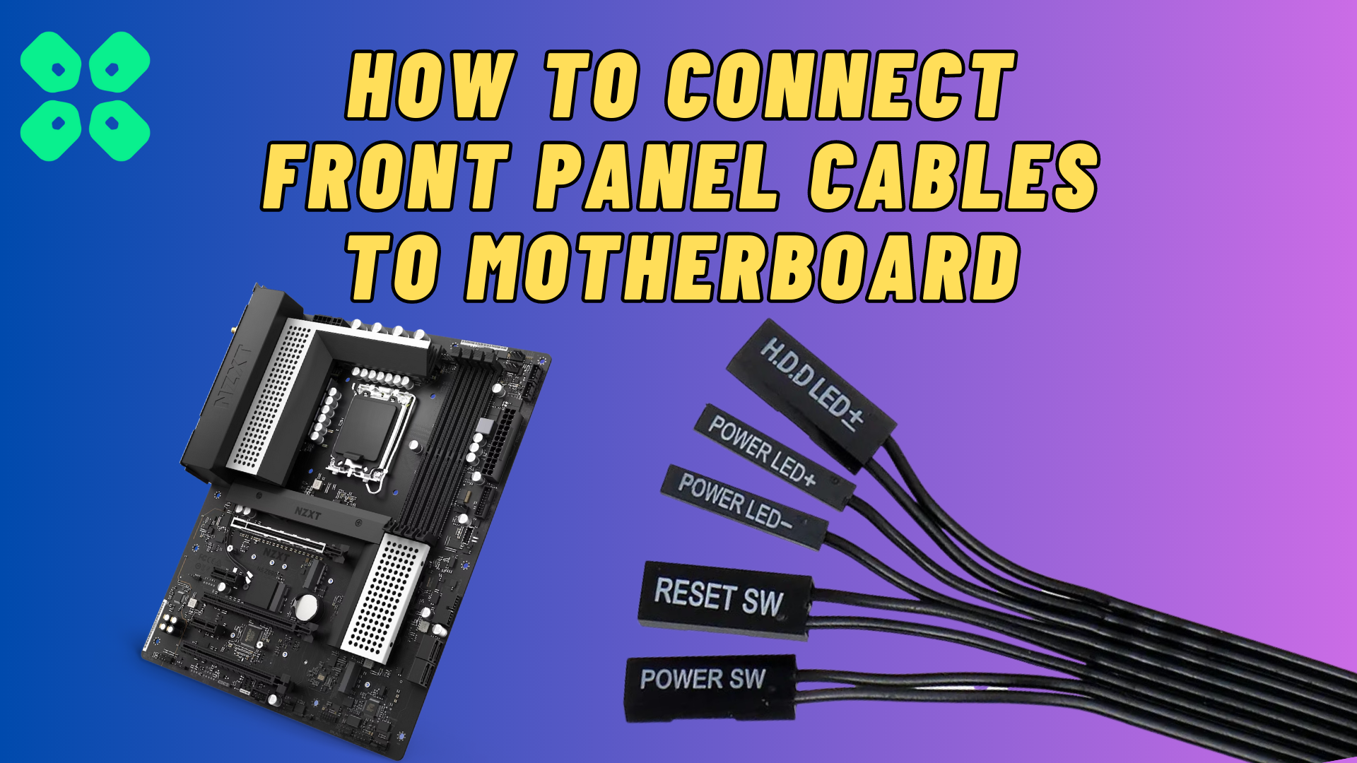 How to Connect Front Panel Cables with Motherboard