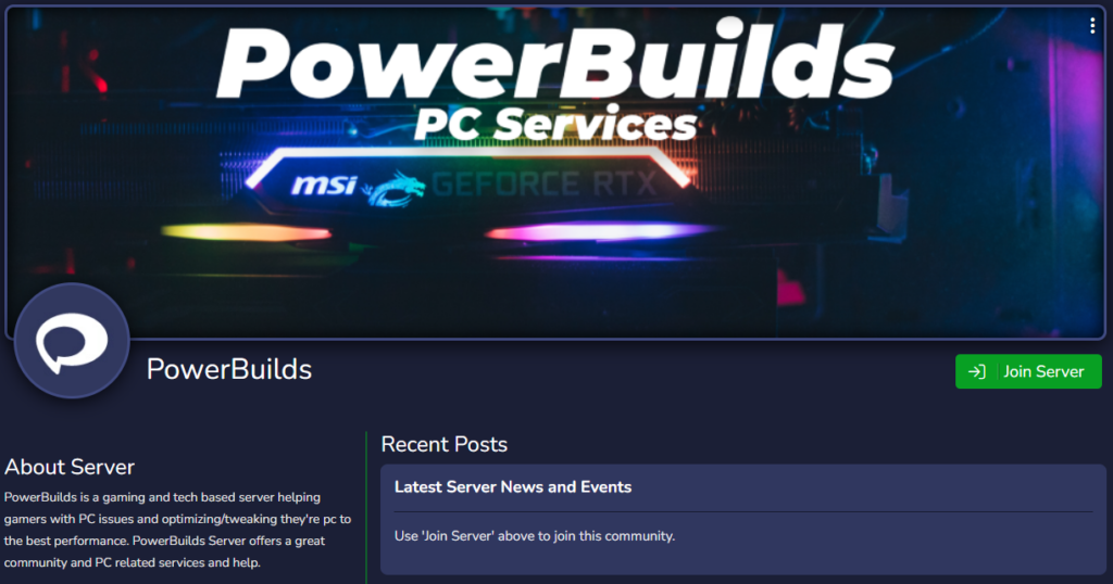 Power Builds Discord Server