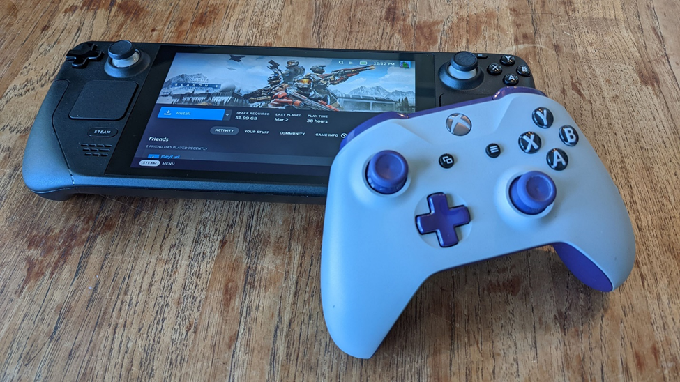 Xbox controller for Steam Deck