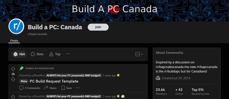 Build A PC Canada Reddit