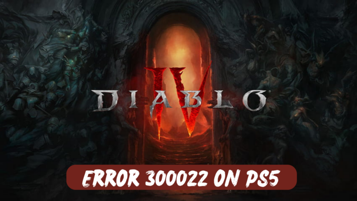 Diablo 4 Error code 300022 on PS5