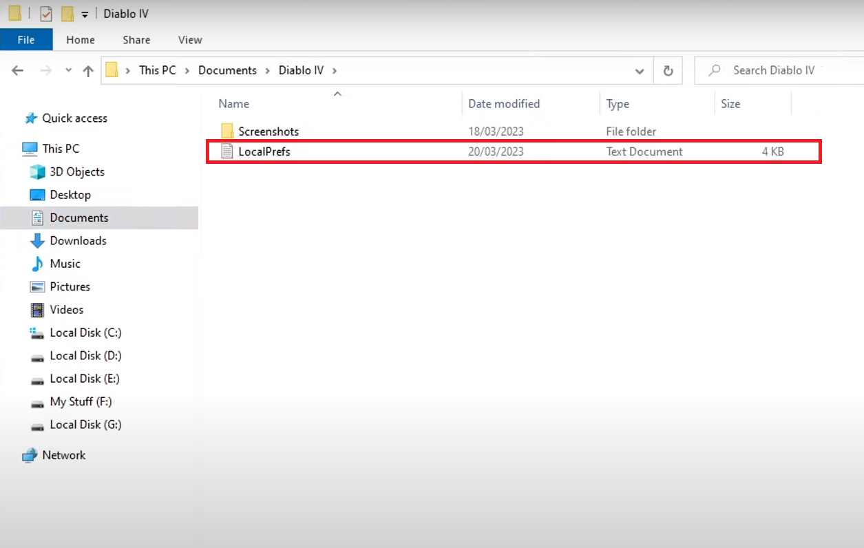 Localprefs file in diablo 4 folder