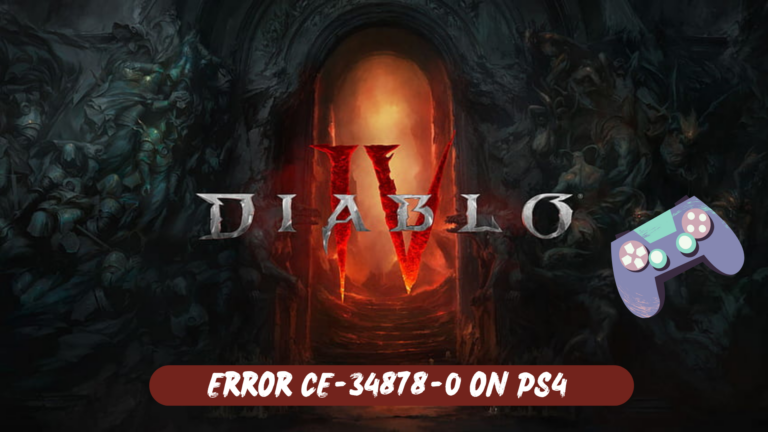 Ps4 Error CE-34878-0 on Diablo 4