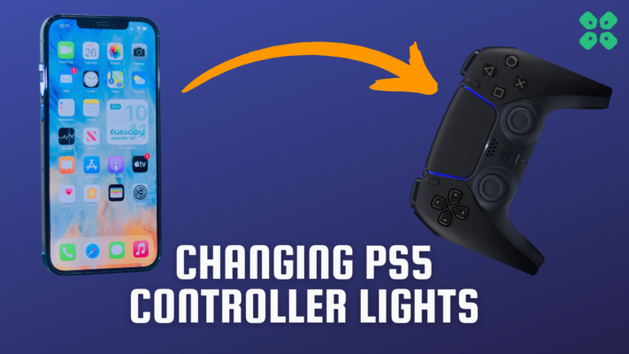 change ps5 controller light colors using an iphone