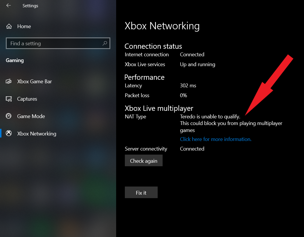 Xbox Networking on windows 10