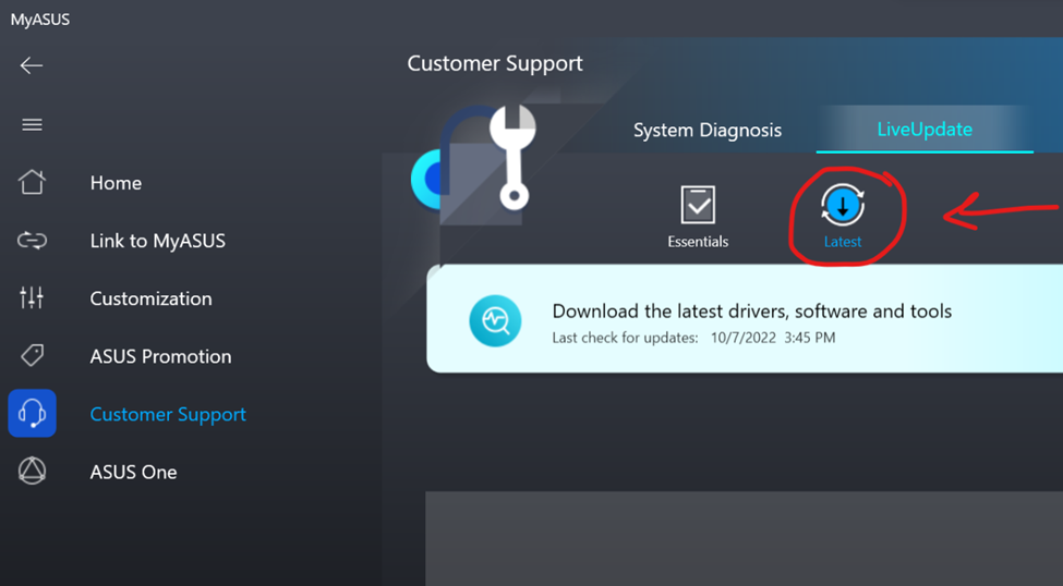 Updating BIOS from MyASUS App on ROG Ally