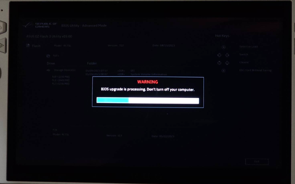 Updating Asus ROG Ally BIOS