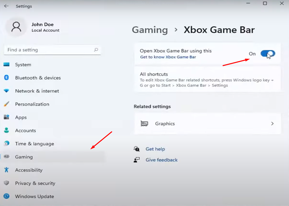 Enabling Xbox Game Bar on Asus ROG Ally