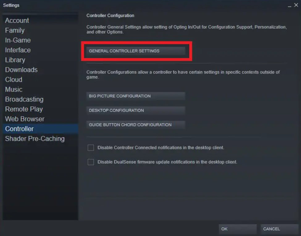 Accessing Steam to Connect PS4 controller with ROG Ally