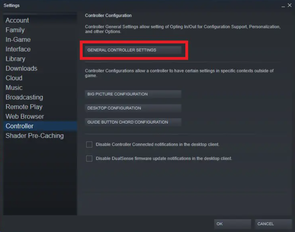 Connecting Controller with ROG Ally via Steam