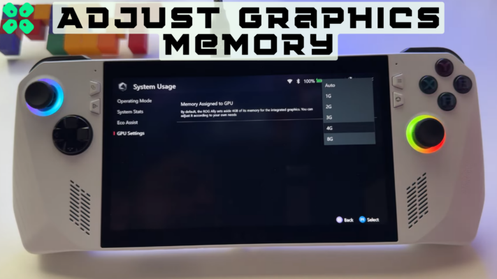 How to Adjust Graphics Memory on Asus ROG Ally