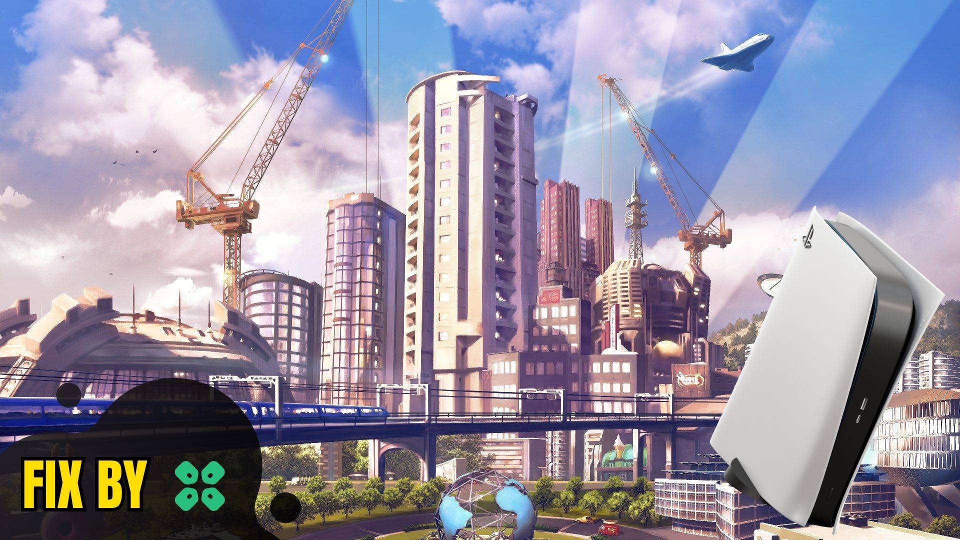 Artwork of Cities Skylines and its fix of crashing by TCG