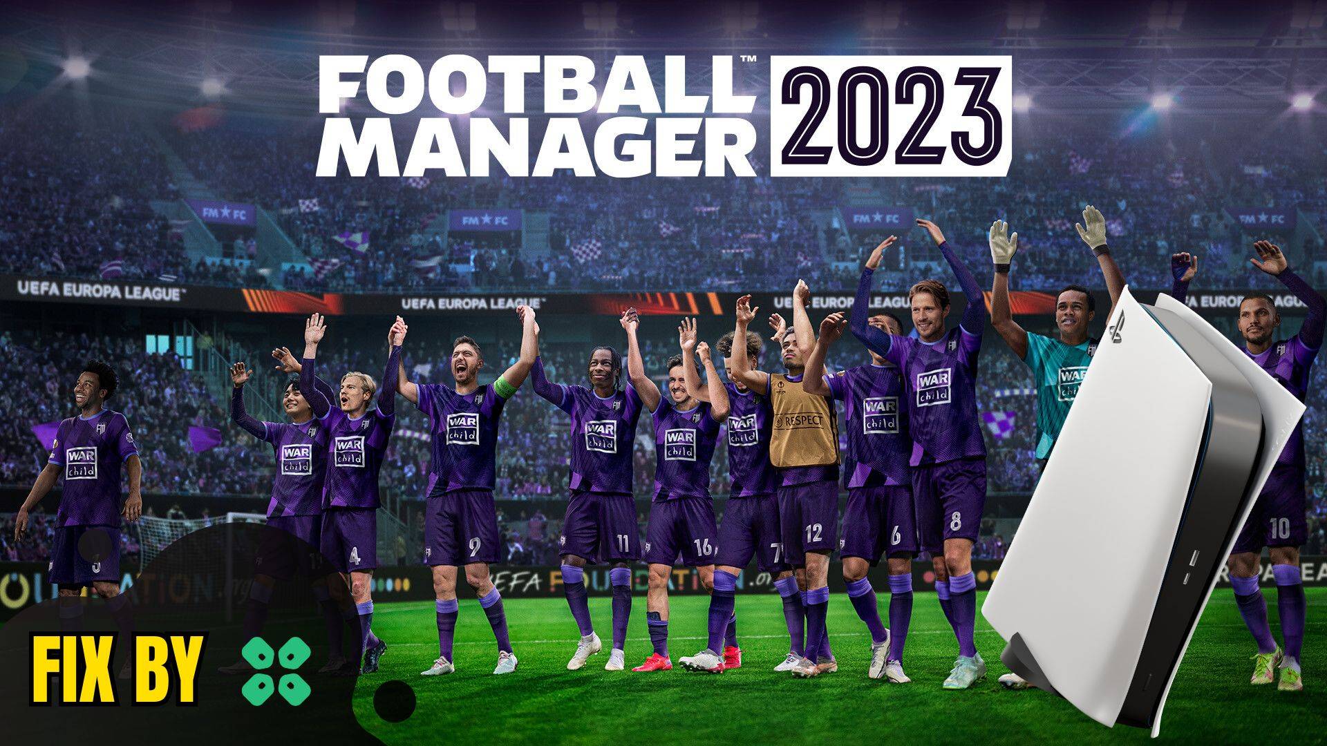 Artwork of Football Manager 2023 and its fix of lagging by TCG