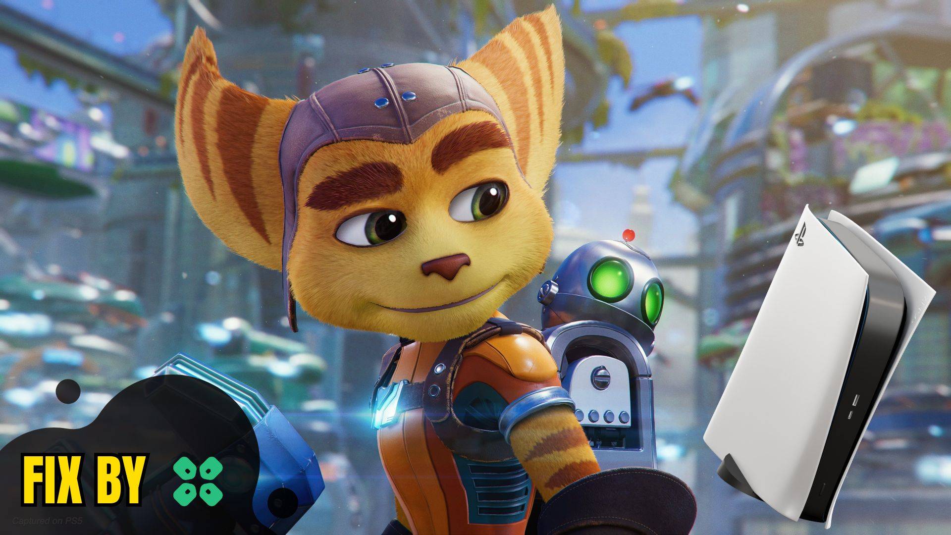 Artwork of Ratchet & Clank Rift Apart and its fix of Network issues by TCG