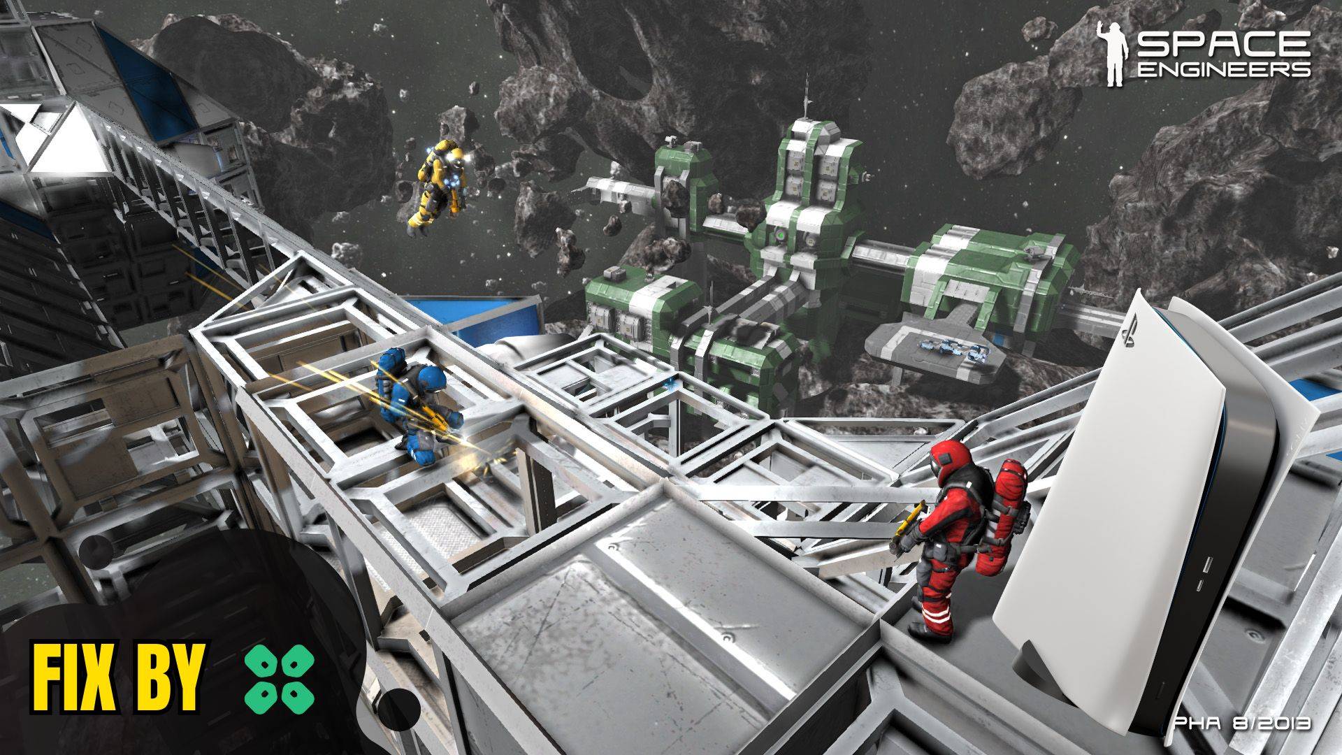 Artwork of Space Engineers and its fix of crashing by TCG
