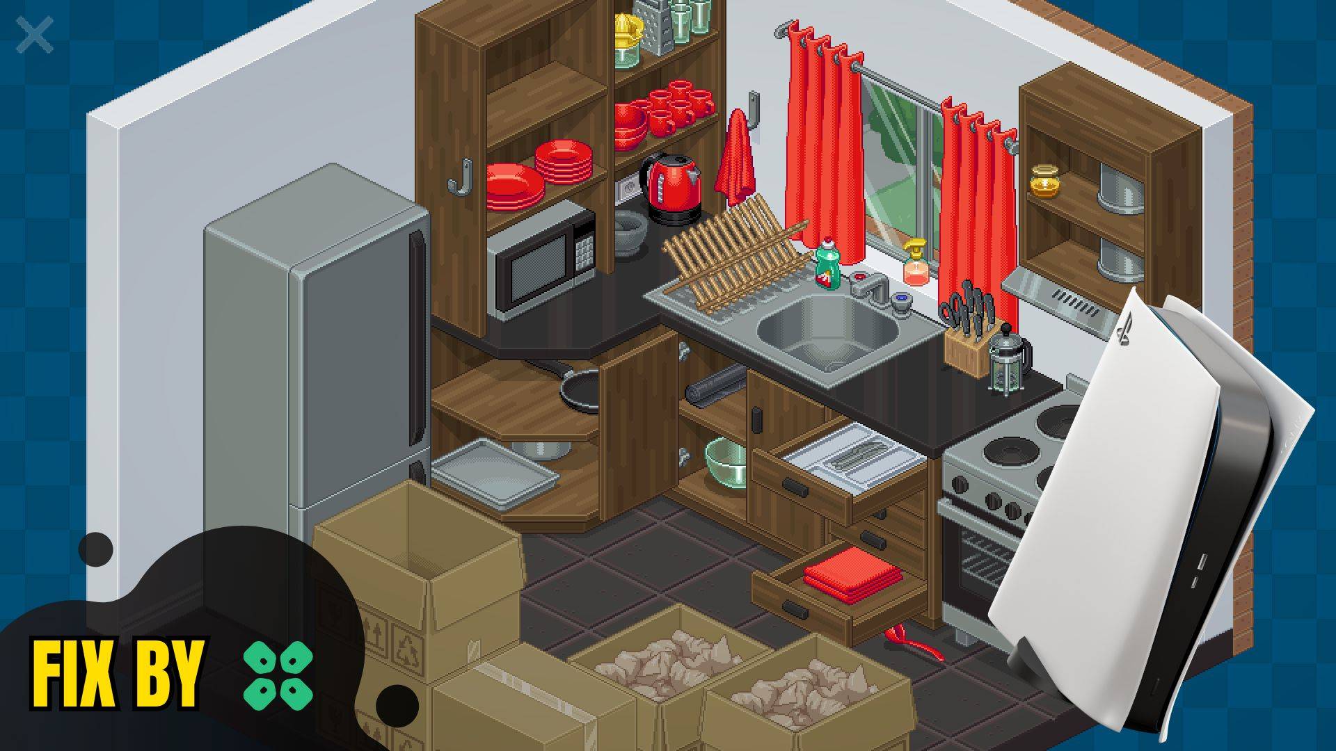 Artwork of Unpacking and its fix of crashing by TCG