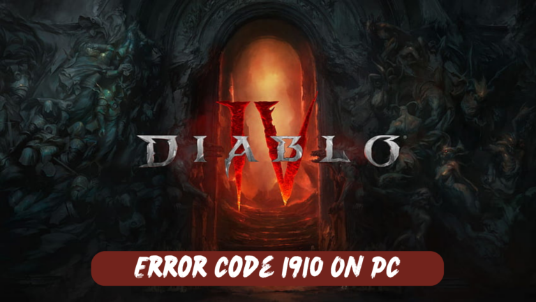 Diablo 4 error 1910