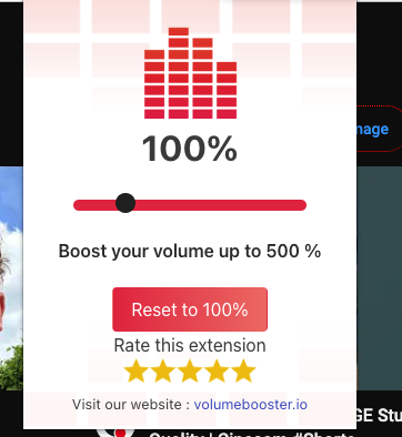 volume booster ui to increase sound