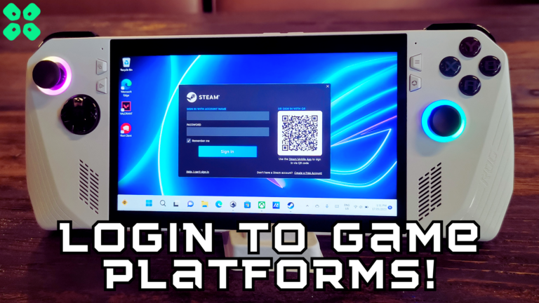 How to Login to different Platforms on Asus ROG Ally