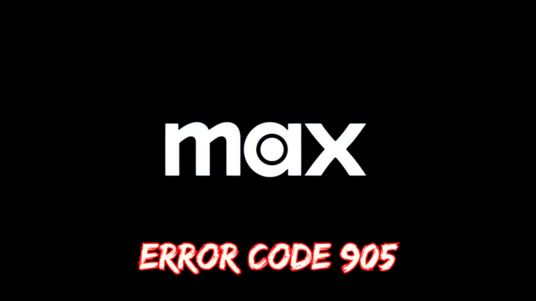 Max Error Code 905