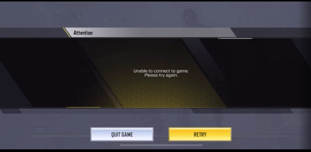Unable to connect to game