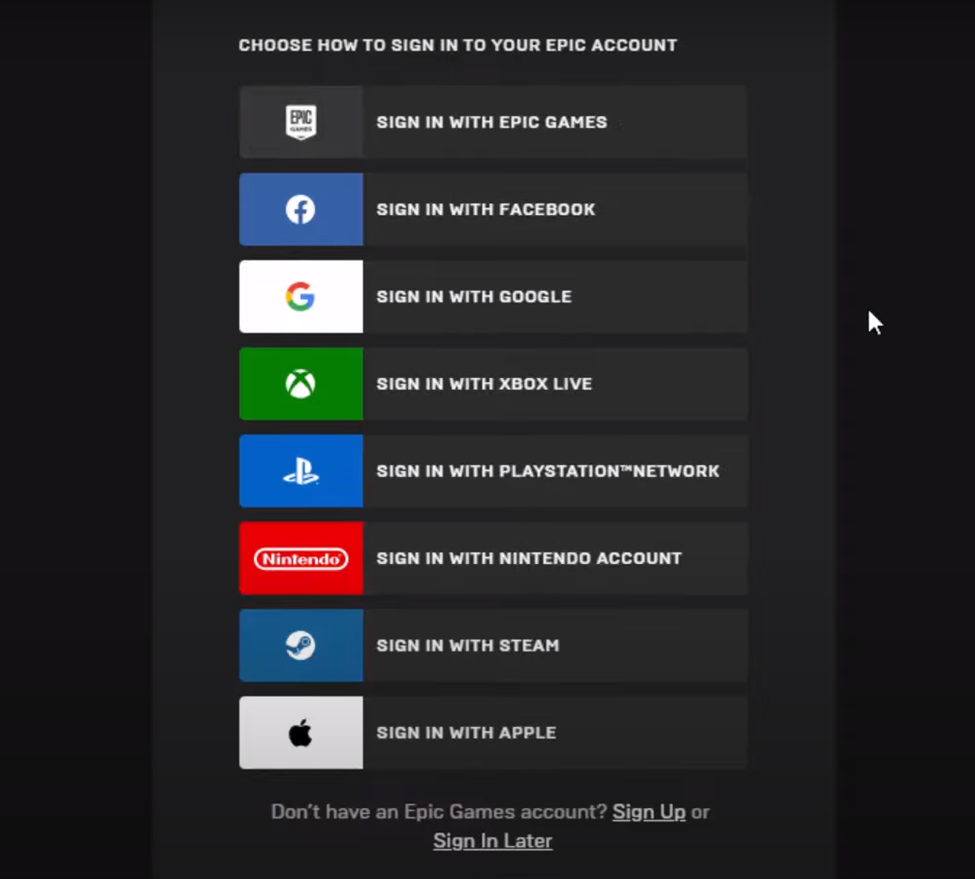 Login to Epic Games Launcher on Asus ROG Ally