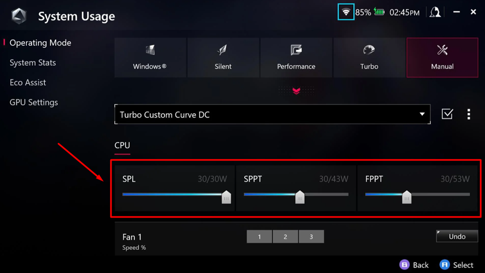 Overclocking CPU on Asus ROG Ally