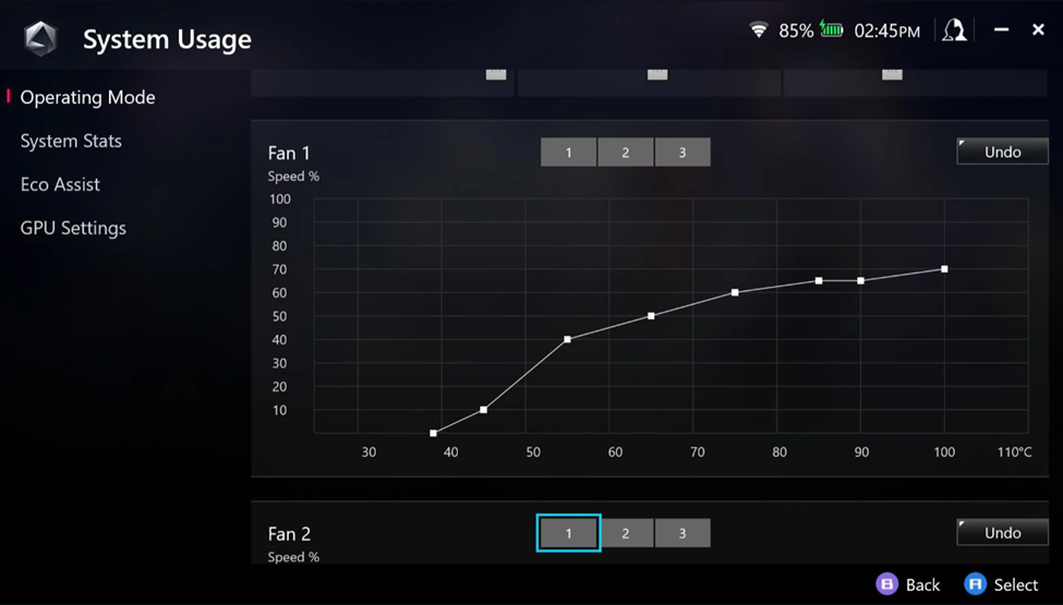 Setting Fan Curves on Asus ROG Ally