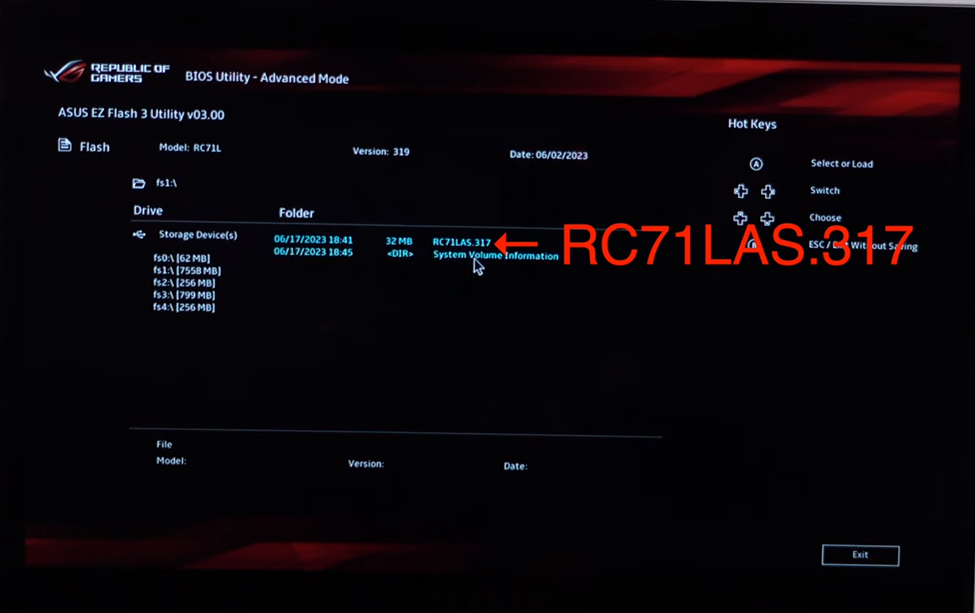 Downgrading BIOS on Asus ROG Ally