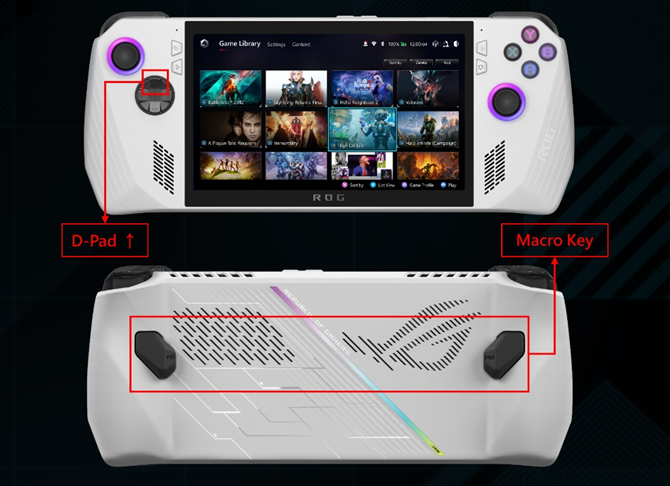 Pressing Keys to open Asus ROG Ally Keyboard