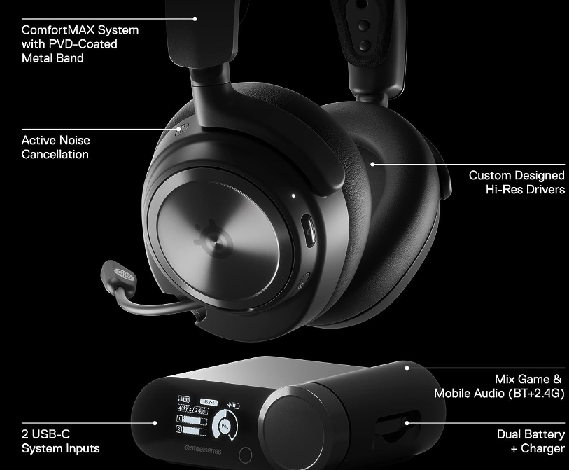 SteelSeries Arctis Nova Pro Headset for Asus ROG Ally