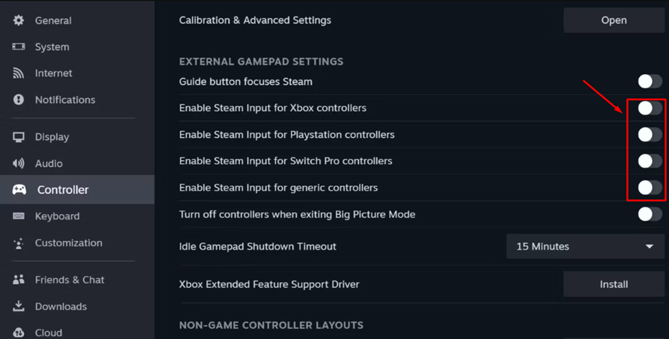 Enabling Controller Configuration on Asus ROG Ally via Steam