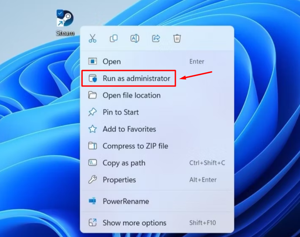 Running Steam as Administrator on Asus ROG Ally