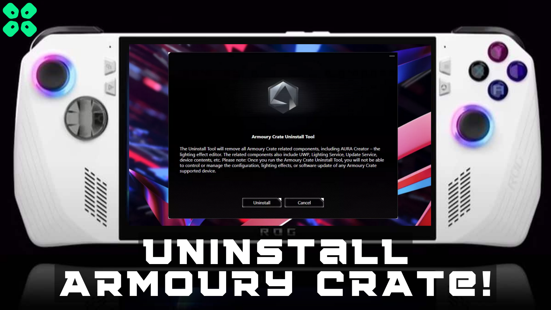 How to Uninstall Armoury Crate on Asus ROG Ally