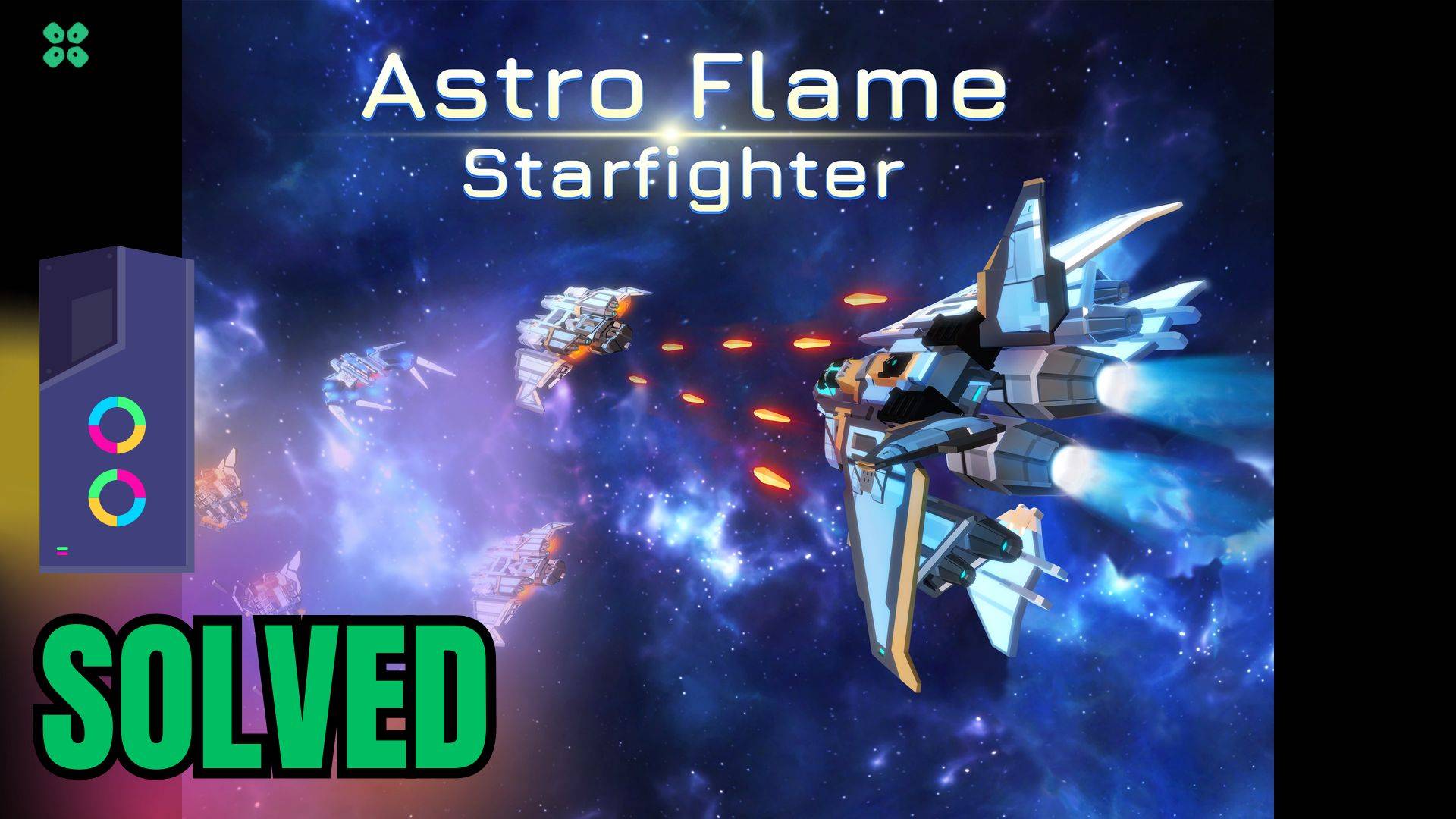 Artwork of Astro Flame Starfighter and its fix of crashing by TCG