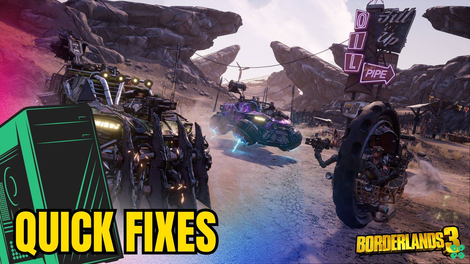 Artwork of Borderlands 3 and its fix of lagging by TCG
