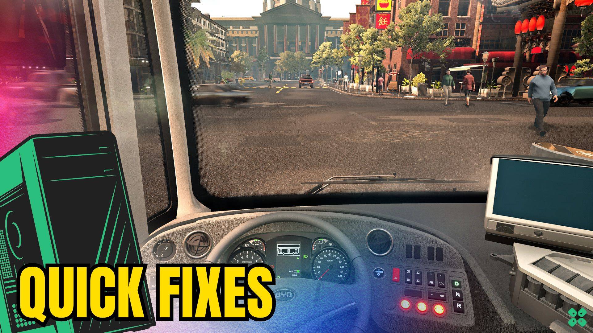 Artwork of Bus Simulator 21 and its fix of lagging by TCG