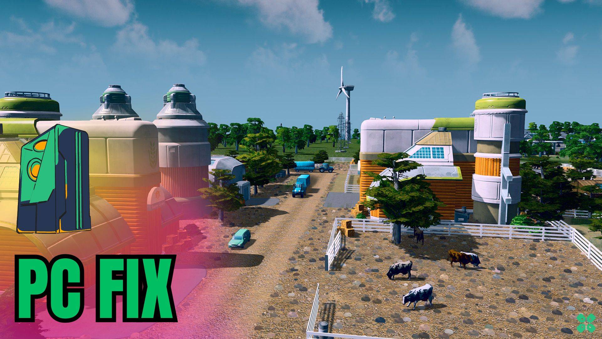 Artwork of Cities Skylines and its fix of lagging by TCG
